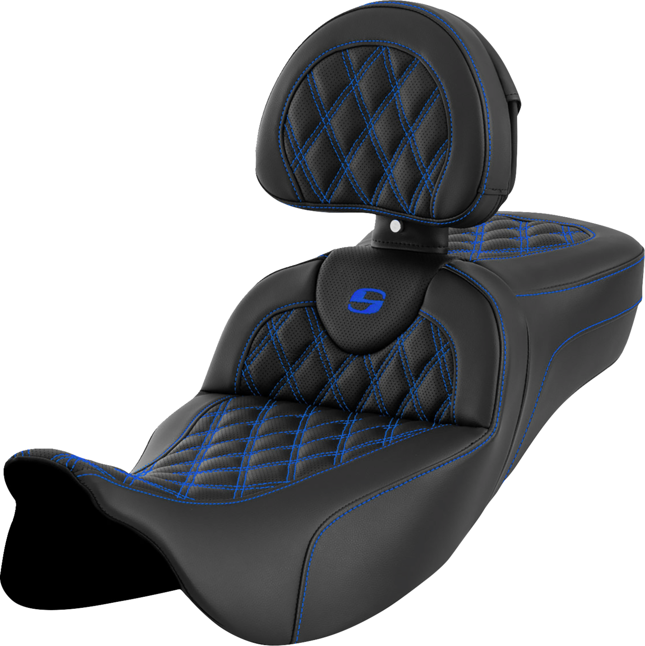 Asiento de alcance extendido Roadsofa™ - Asiento de alcance extendido Roadsofa™ - Costura de celosía - Costura azul - con respaldo - FL '08-'24