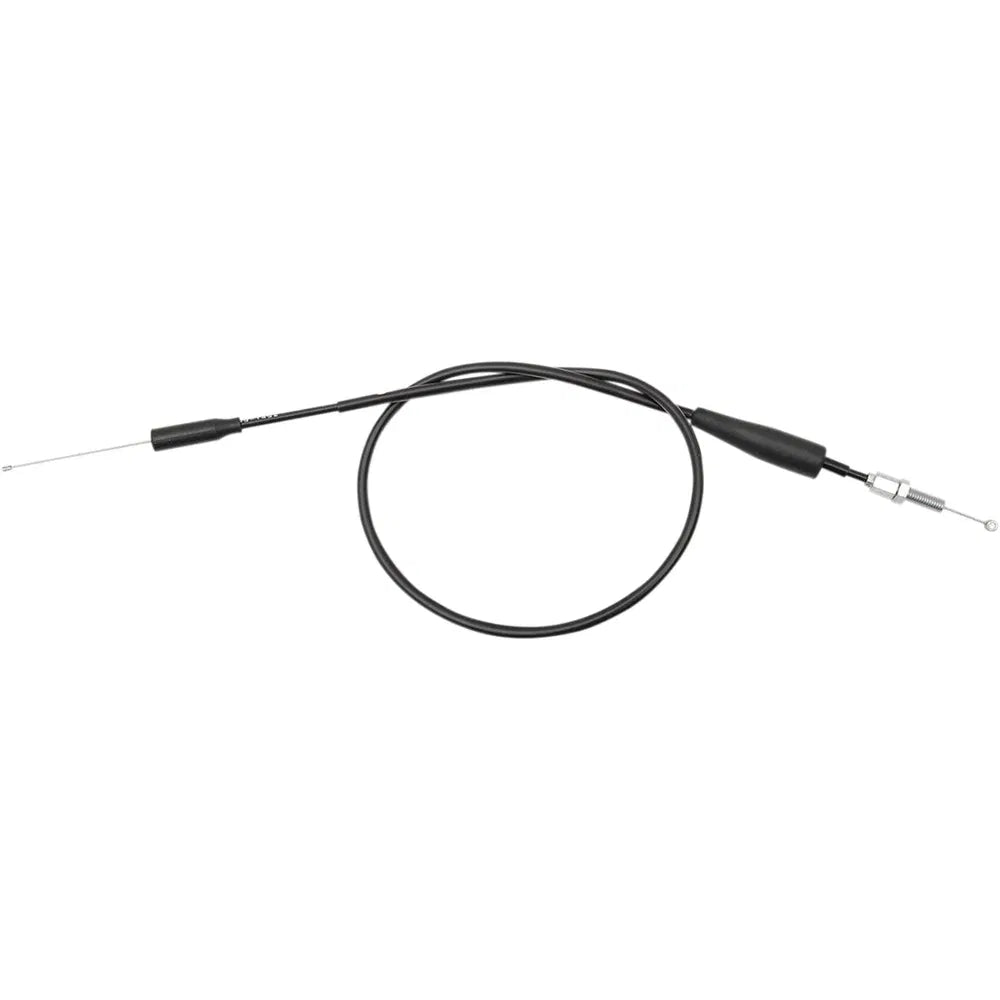 Cable del acelerador de vinilo negro.