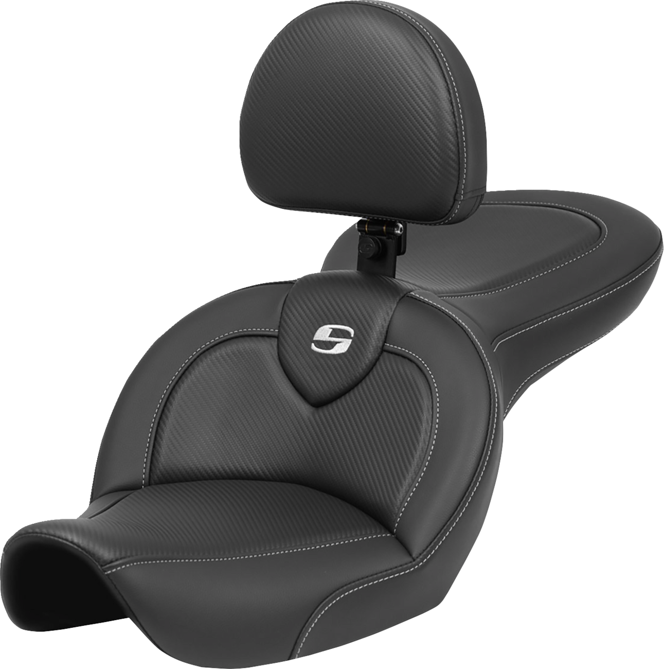 Asiento Roadsofa™ de alcance estándar - Asiento Roadsofa™ - con respaldo - Fibra de carbono - FXDWG '96-'03