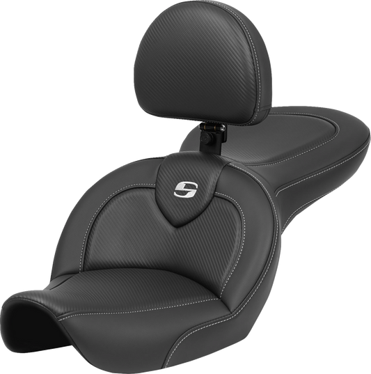 Asiento Roadsofa™ de alcance estándar - Asiento Roadsofa™ - con respaldo - Fibra de carbono - FXDWG '96-'03