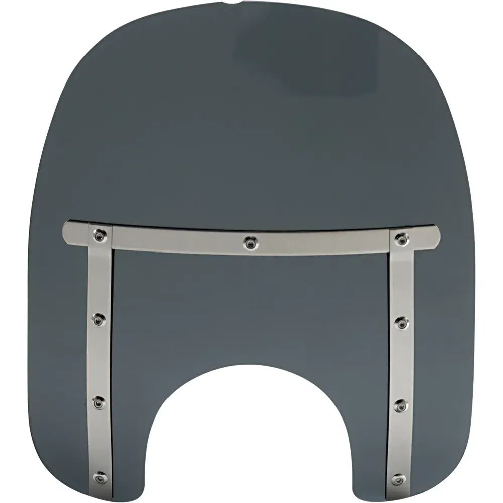 Memphis Slim Windshield - 15" - 7" Headlight Cutout - Dark Black Smoke