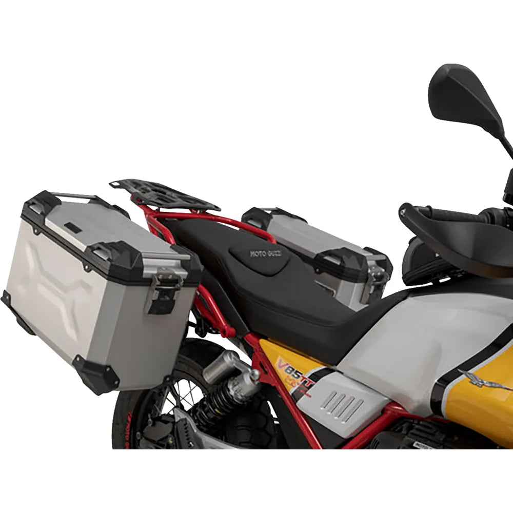TRAX ADV Aluminum Case System - Black - Moto Guzzi V85 TT '19-'24