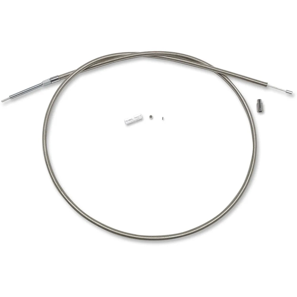 BYO™ Build Your Own™ Juego de cables de embrague - 74" - Sportster - Acero inoxidable trenzado