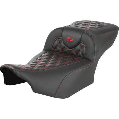 Asiento de alcance extendido Roadsofa™ - Asiento de alcance extendido Roadsofa™ - sin respaldo - Costura de celosía - Costura roja - FLTR/FLHX '23-'24