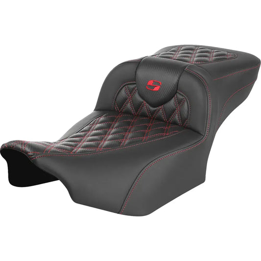 Asiento de alcance extendido Roadsofa™ - Asiento de alcance extendido Roadsofa™ - sin respaldo - Costura de celosía - Costura roja - FLTR/FLHX '23-'24