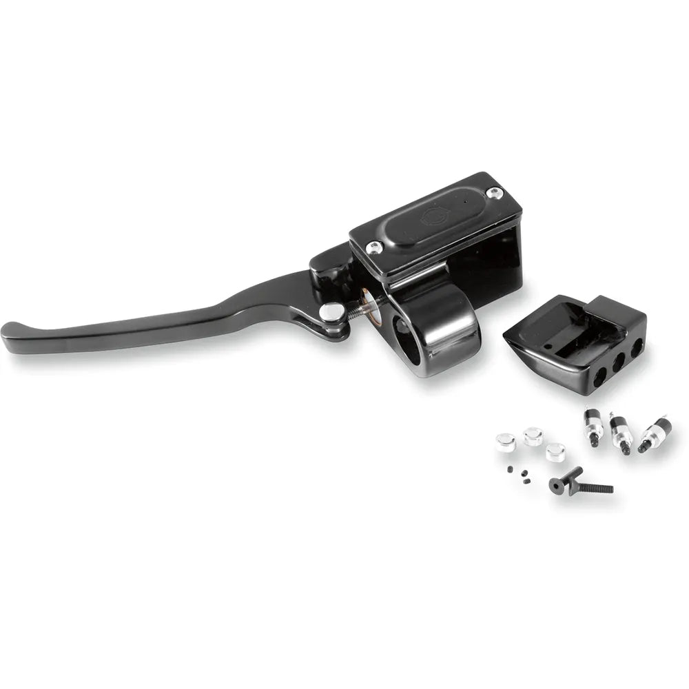 Black 9/16" Clutch Master Cylinder Assembly w/ Switch