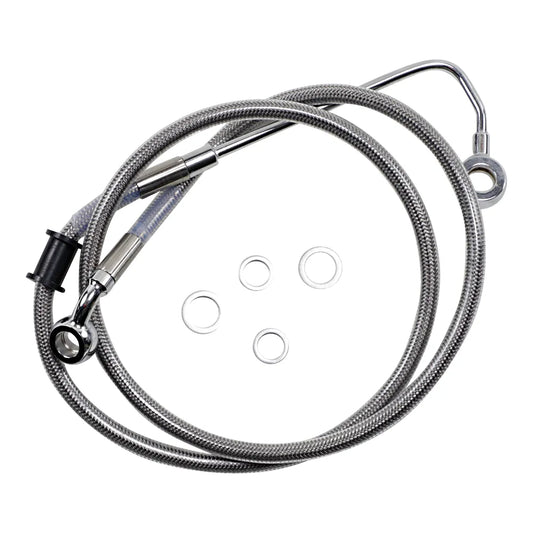 Brake Line - 15-17 Softail - Stainless Steel +10"