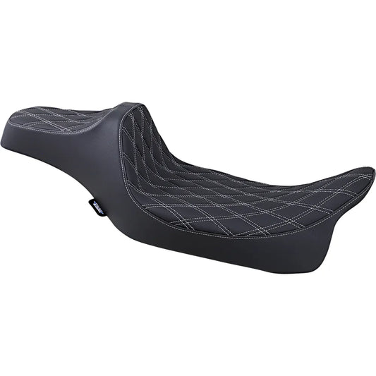 Predator III Seat - Extended - Double Diamond -Silver Stitched