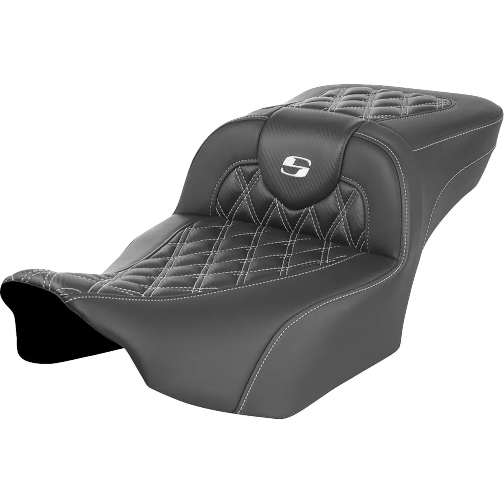 Asiento de alcance extendido Roadsofa™ - Asiento de alcance extendido Roadsofa™ - sin respaldo - Costura de celosía - Costura blanca - FLTR/FLHX '23-'24
