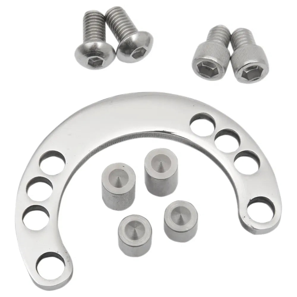 Kit de tope de horquilla de triple árbol ajustable - Tope de dirección - Ajustable - Cromo
