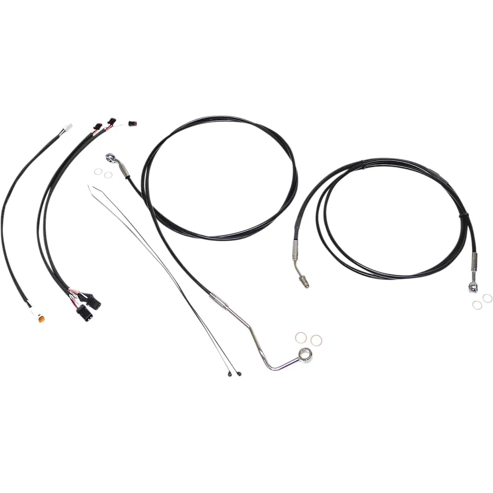 Kit de instalación de manillar XR - Kit de instalación de manillar XR - Colgadores Ape de 15"-17" - FLHR '17-'20 - Negro/Cromo