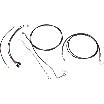 Kit de instalación de manillar XR - Kit de instalación de manillar XR - Colgadores Ape de 15"-17" - FLHR '17-'20 - Negro/Cromo