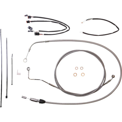 Kit de instalación de manillar XR - Kit de instalación de manillar XR - Perchas para monos de 12"-14" - FLH '21 - Acero inoxidable/cromo