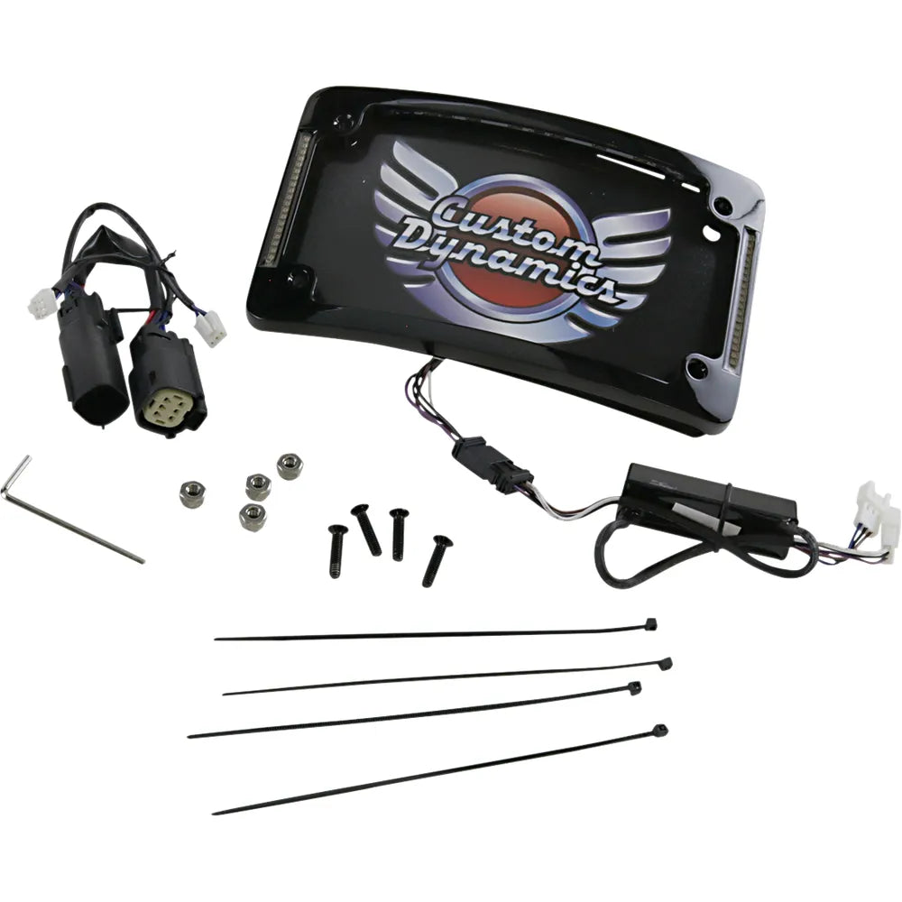 Curved License Plate Frame - Black