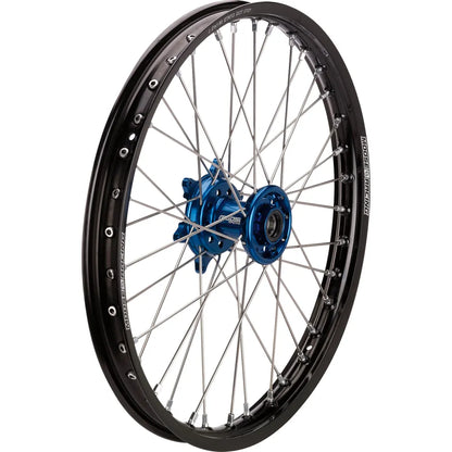 Rueda completa SX-1 - Conjunto de ruedas - SX-1 - Completo - Delantero - Rueda negra/Buje azul - 17x1.4 - Suzuki RM/Yamaha YZ