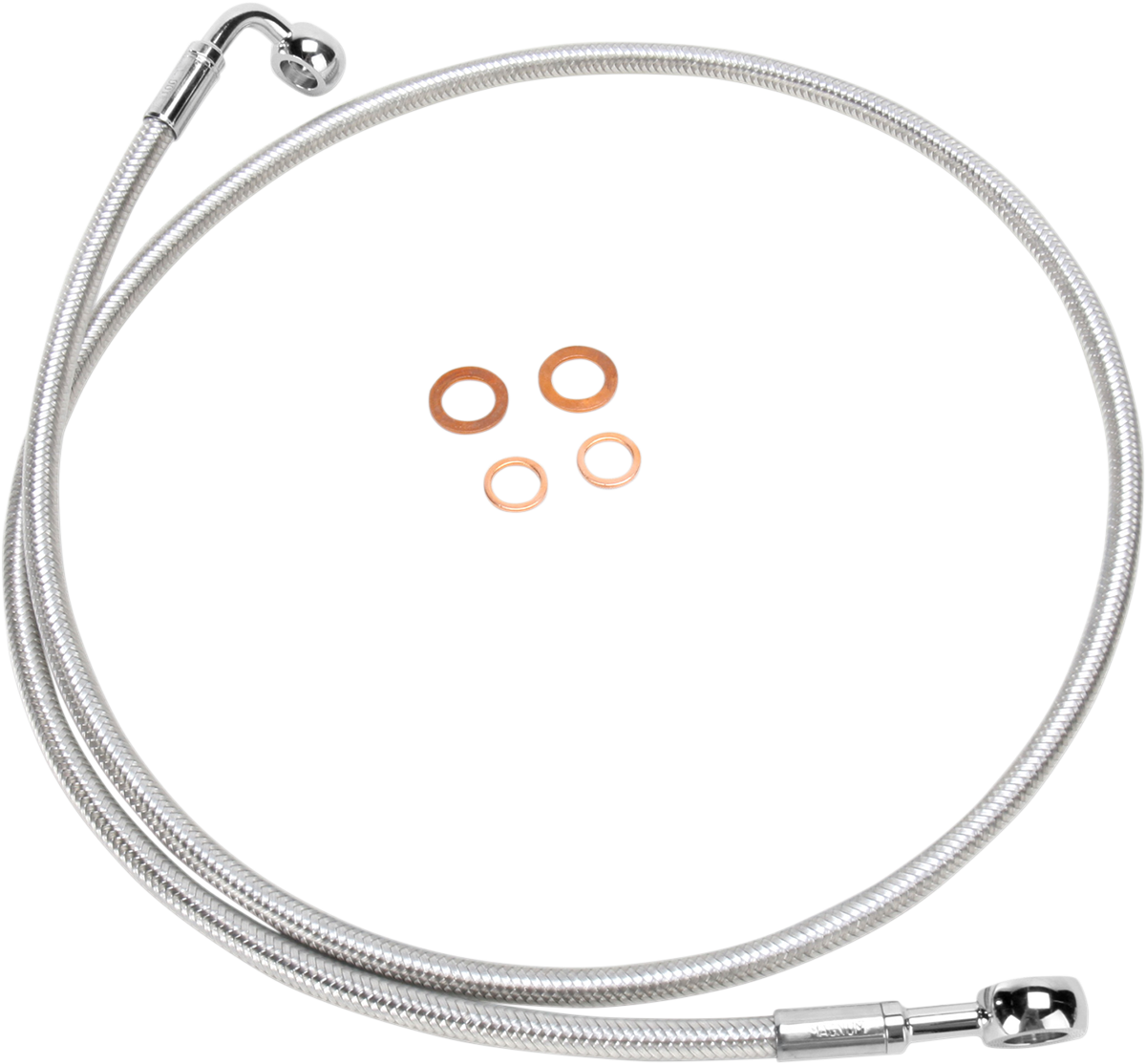 Línea de freno delantero de disco único trenzado E-Z Align - Línea de freno - 180/90° - 50" - Sterling Chromite II