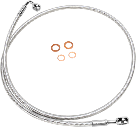 Línea de freno delantero de disco único trenzado E-Z Align - Línea de freno - 180/90° - 43" - Sterling Chromite II