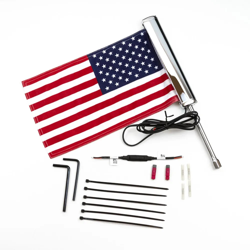 U.S. Flag - LED Flagpole