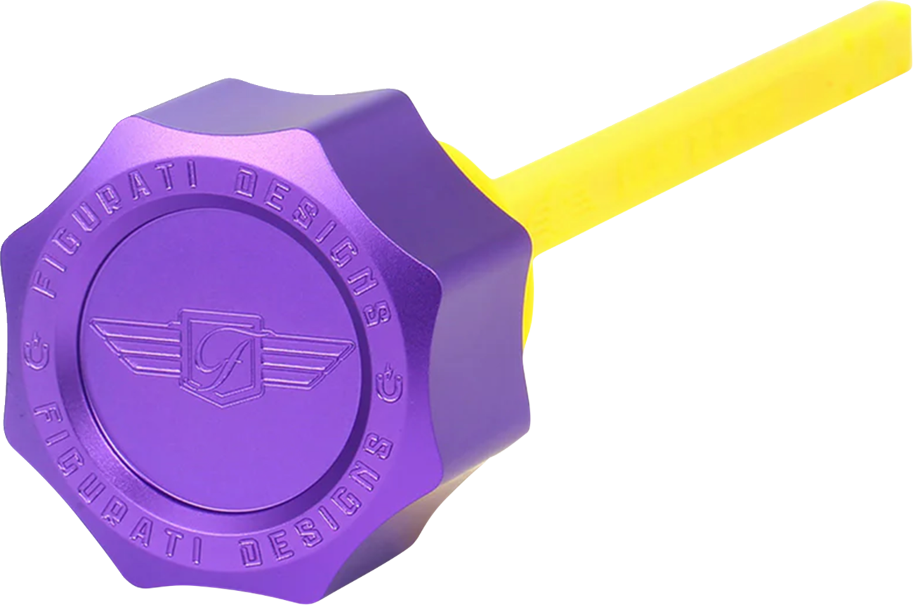 Varilla de nivel de aceite magnética de rendimiento - Varilla de nivel de aceite magnética de rendimiento - Curva - Púrpura - M8 Touring/Trike