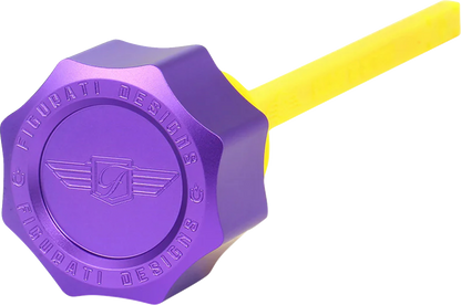 Varilla de nivel de aceite magnética de rendimiento - Varilla de nivel de aceite magnética de rendimiento - Curva - Púrpura - M8 Touring/Trike