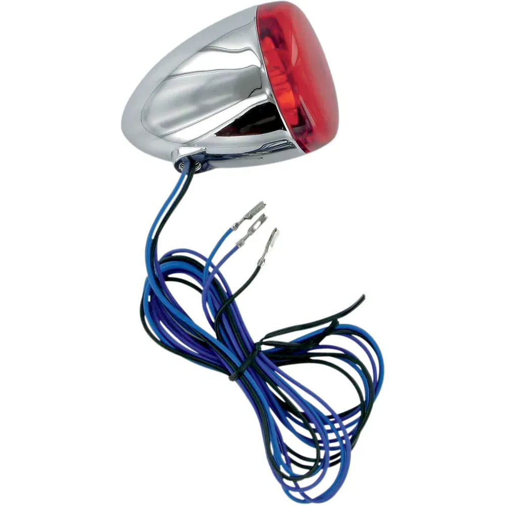 Turn Signal - Chrome/Red