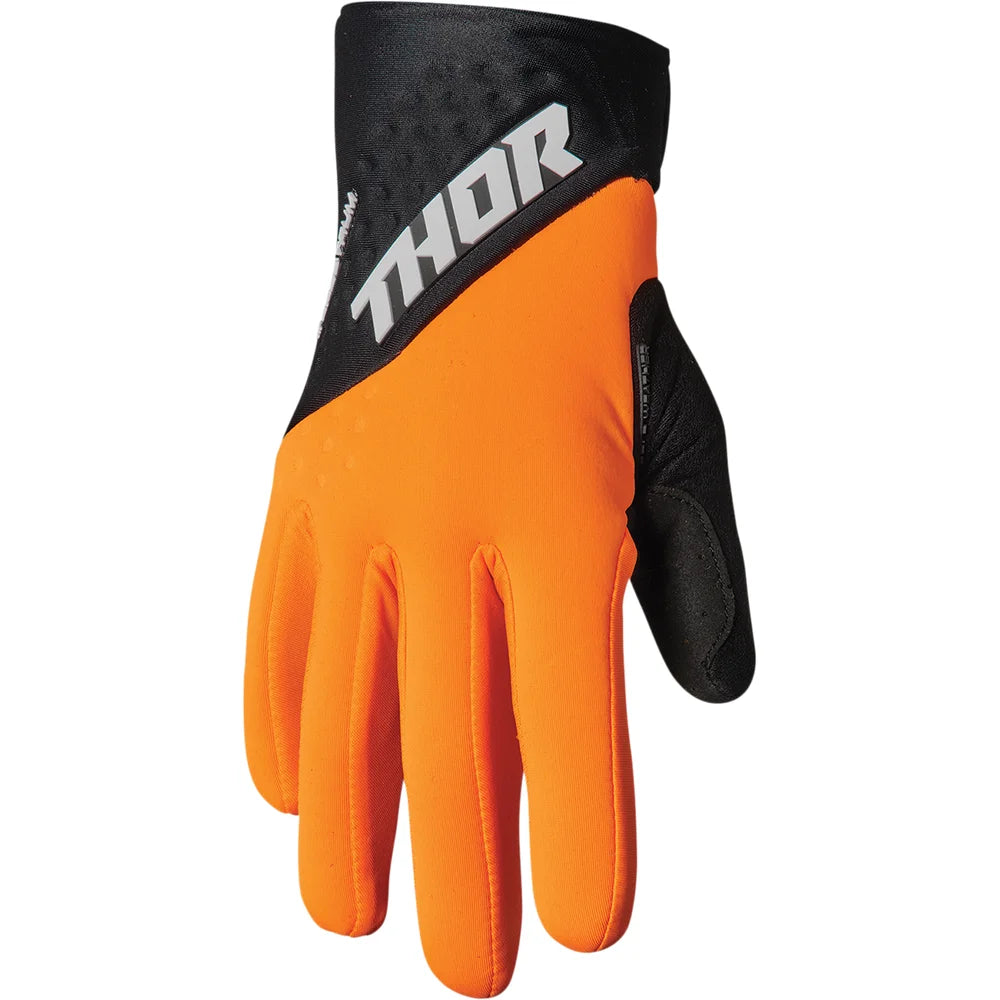 Guantes spectrum para clima frío naranja/negro