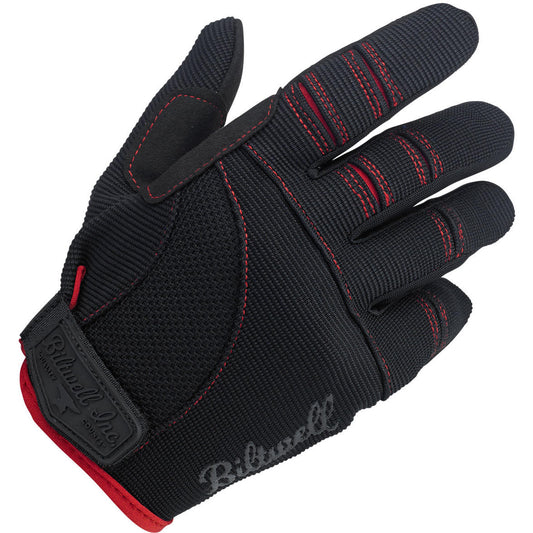 Guantes Biltwell Moto - Negro/Rojo