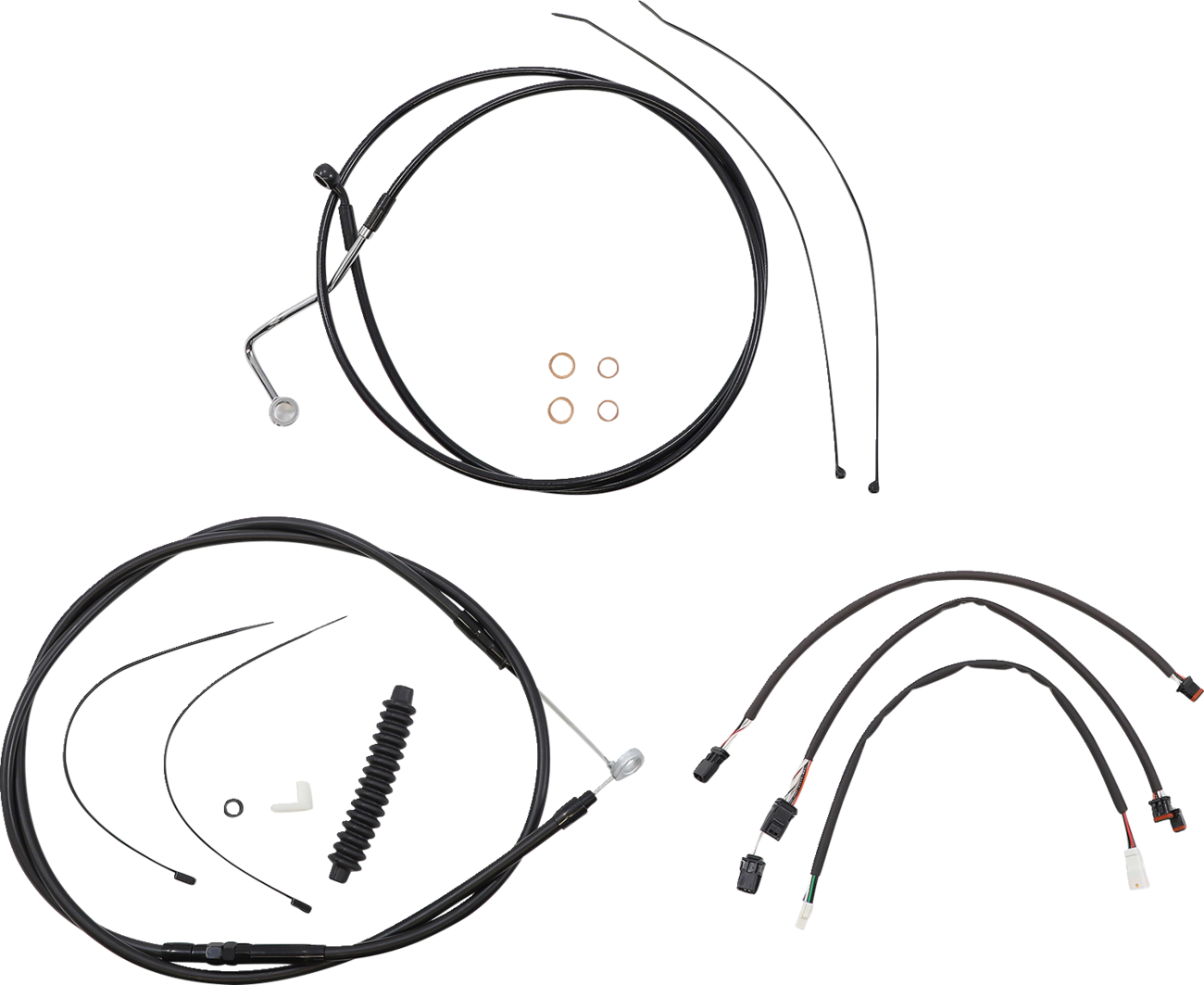 Kit de instalación de manillar XR - Kit de instalación de manillar XR - Perchas para monos de 12"-14" - FLTR '21-'23 - Negro