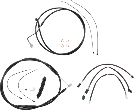 Kit de instalación de manillar XR - Kit de instalación de manillar XR - Perchas para monos de 12"-14" - FLTR '21-'23 - Negro