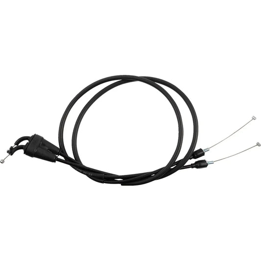 Cable del acelerador de vinilo negro.