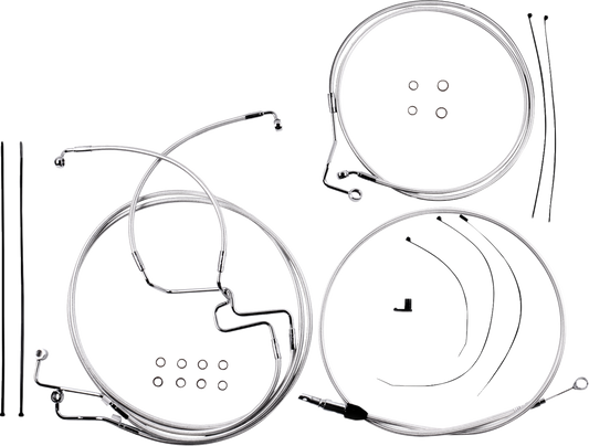 Kit de instalación de manillar de diseñador Sterling Chromite II® - Kit de instalación de manillar de diseñador Sterling Chromite II® - 6" - '21-'22 FLHR