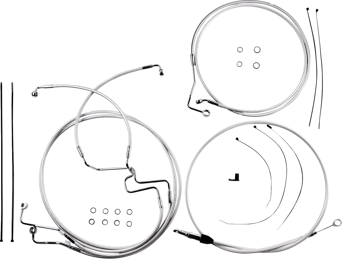 Kit de instalación de manillar de diseñador Sterling Chromite II® - Kit de instalación de manillar de diseñador Sterling Chromite II® - 6" - '21-'22 FLHR