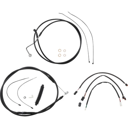 Kit de instalación de manillar XR - Kit de instalación de manillar XR - Perchas para monos de 12"-14" - FLTR '21-'23 - Negro