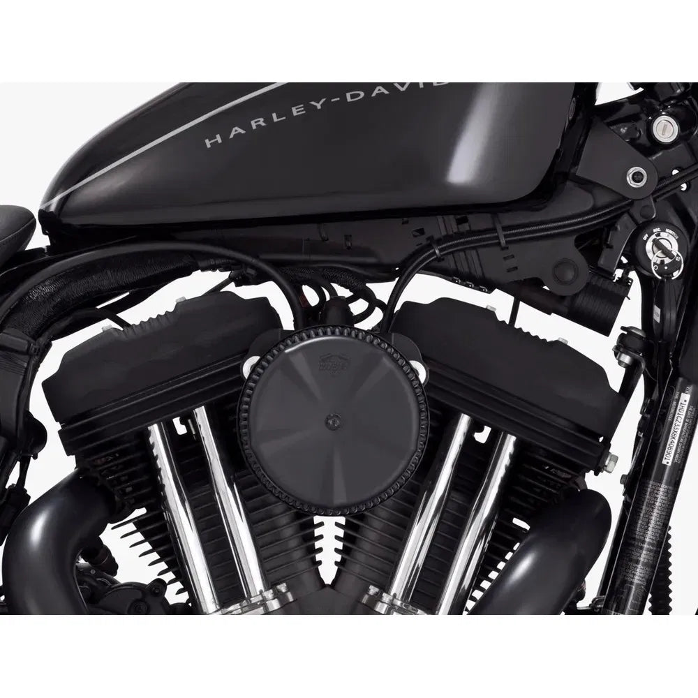 Cubierta de filtro de aire Vance & Hines Skullcap negra
