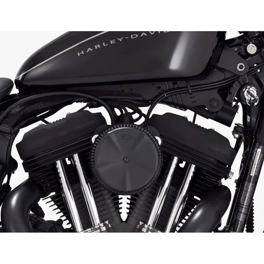 Cubierta de filtro de aire Vance & Hines Skullcap negra