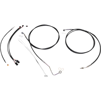 Kit de instalación de manillar XR - Kit de instalación de manillar XR - Colgadores Ape de 12"-14" - FLH '17-'20 - Negro/Cromo