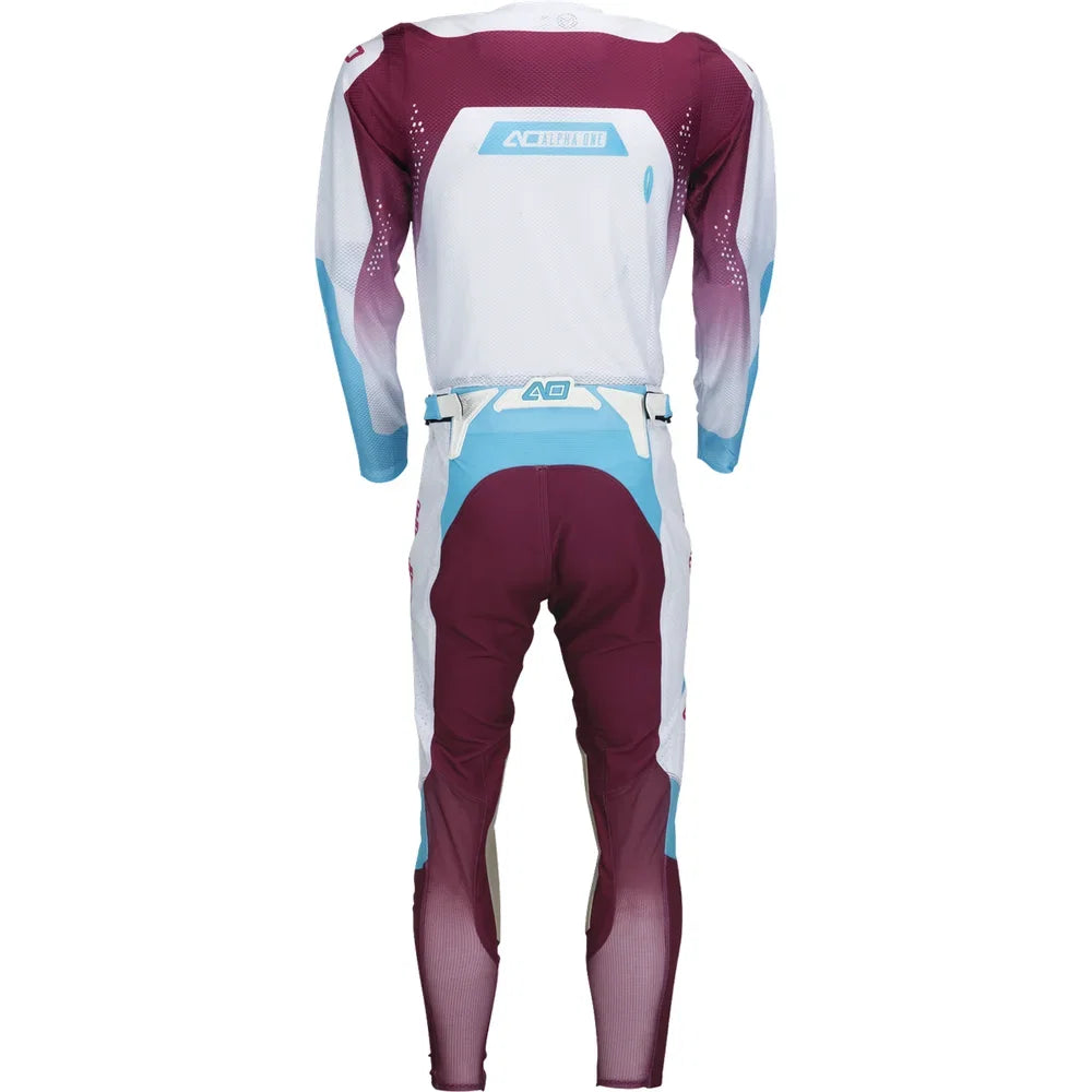 Pantalón Moose Offroad Alpha One US 30 Slim White/Purple