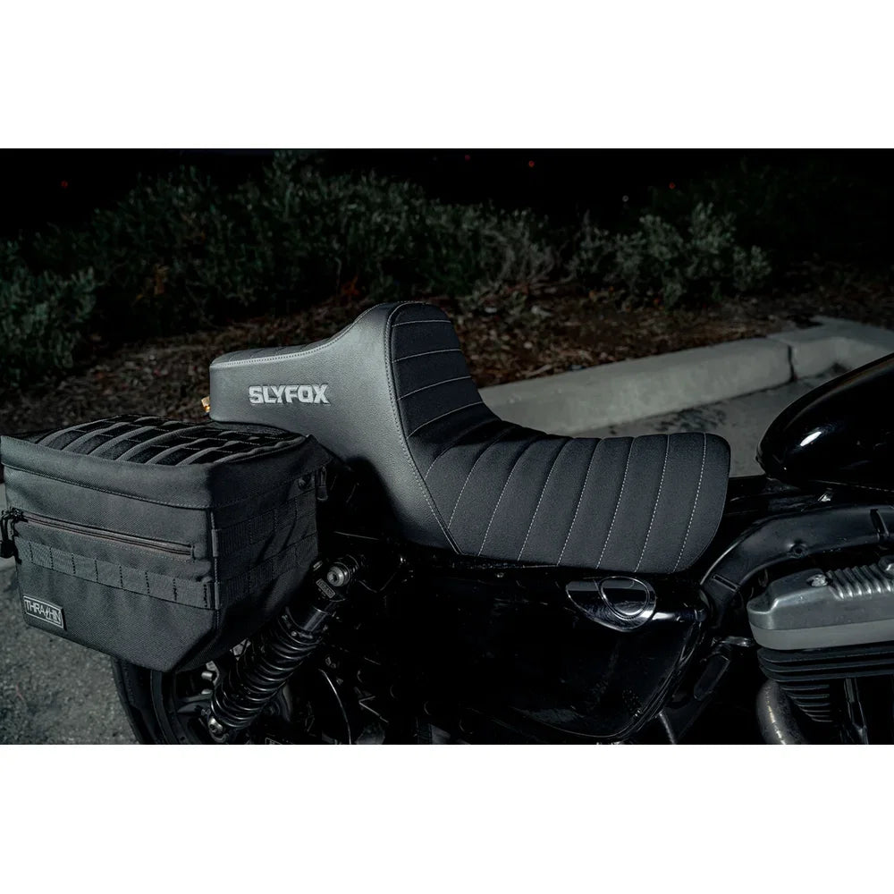 Asiento SLYFOX High Noon Vinyl Classic Stitch Silver Logo Silver Stitch XL '04-'22