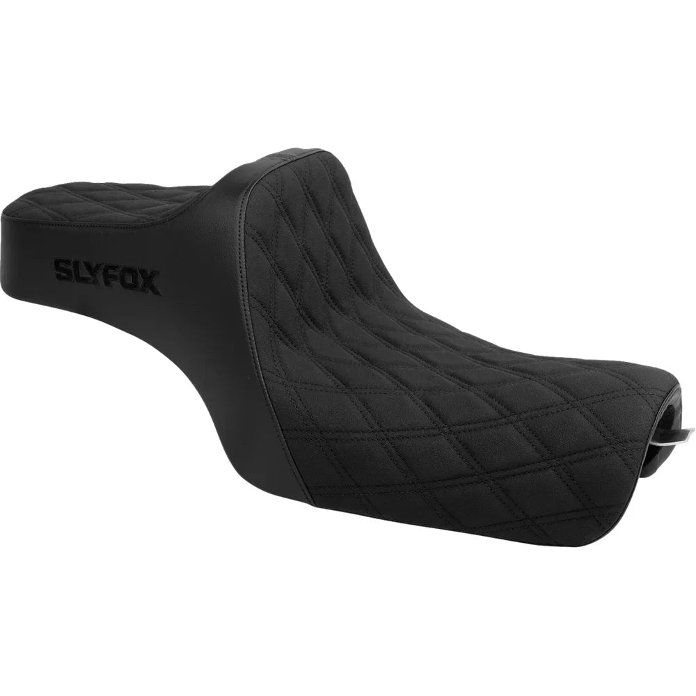 Asiento SLYFOX High Noon Double Diamond Black Logo Black Stitch XL '04-'22