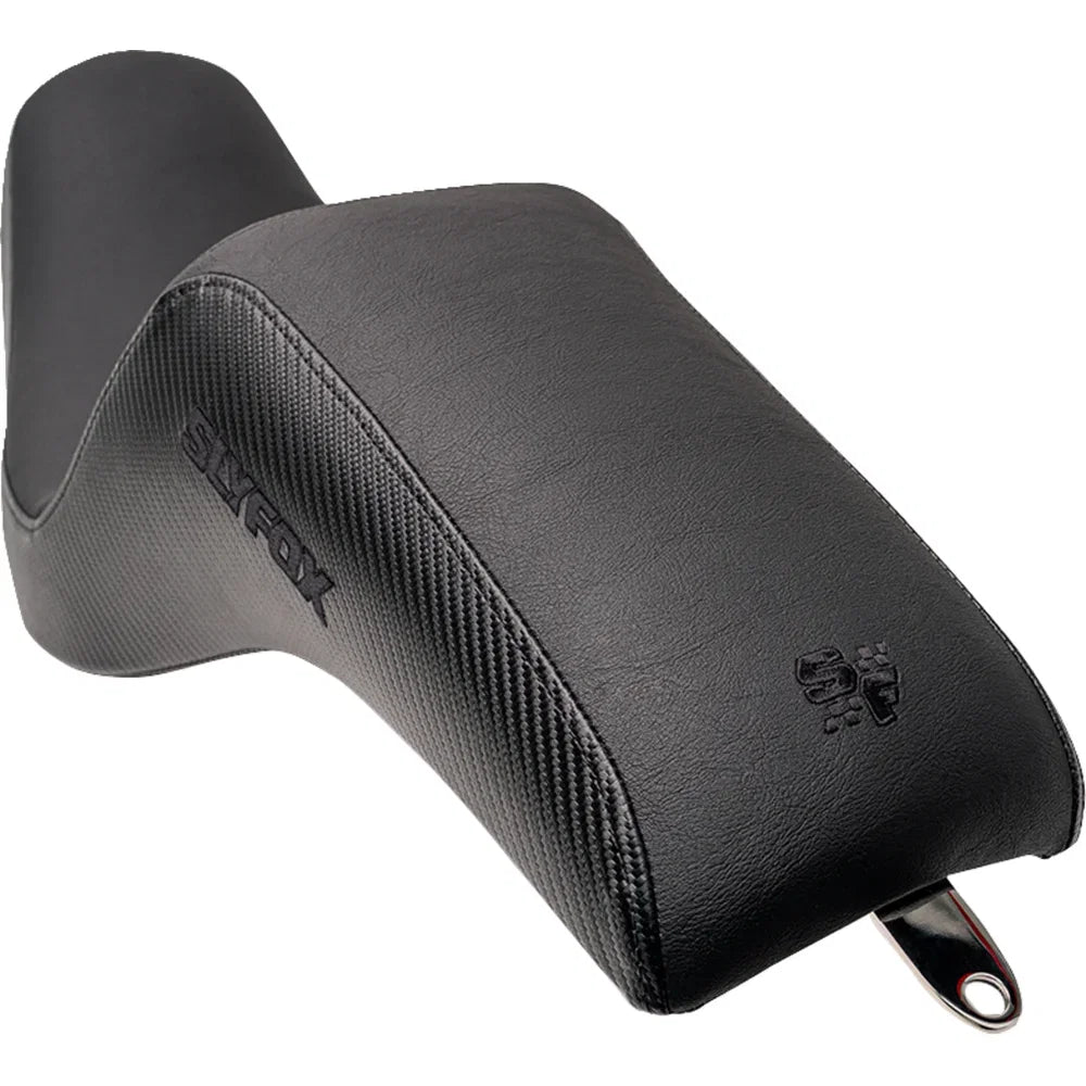Asiento SLYFOX The Drifter Drifter Black Logo Black Vinyl W/ Slipstop Carbon Fiber Dyna '96-'03