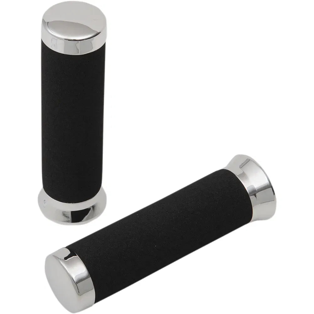 Grips - Foam - 7/8" - 150 mm - Chrome