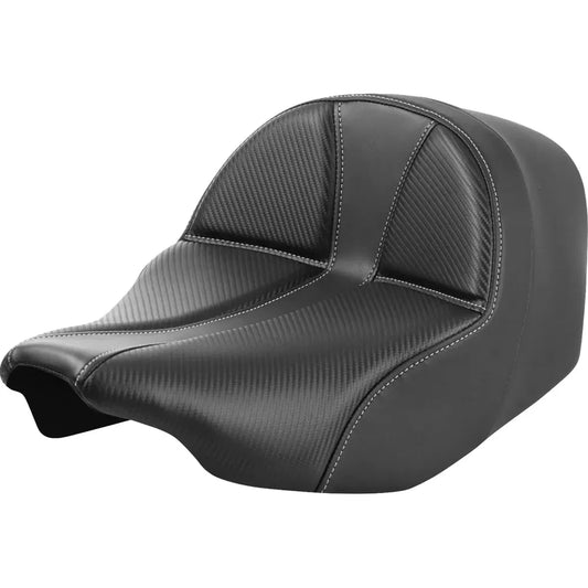 Asiento individual Dominator - Asiento individual Dominator - Fibra de carbono con costura plateada - FLT/FLH '23 -'24