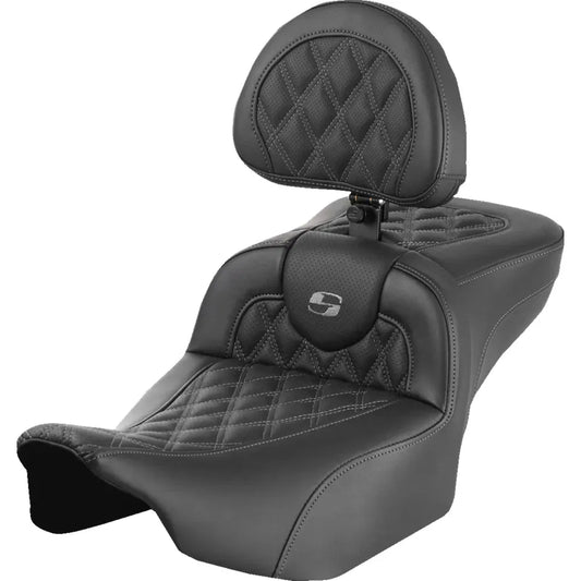 Asiento de alcance extendido Roadsofa™ - Asiento de alcance extendido Roadsofa™ - con respaldo - Costura de celosía - Costura gris - FLTR/FLHX '23-'24