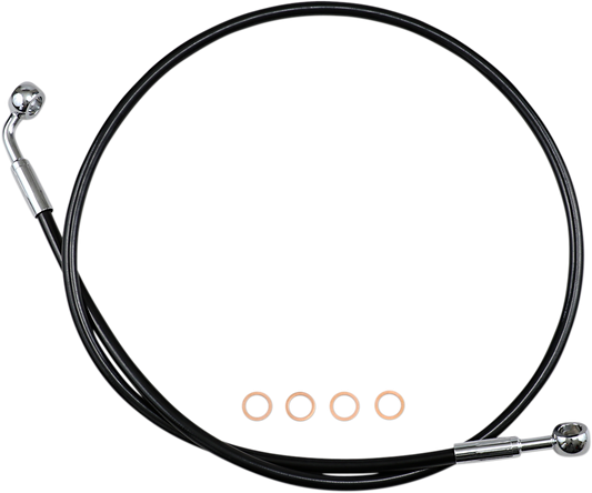 Kit de línea de freno delantero XR de acero inoxidable Extreme Response - Línea de freno - XR - EZ Align - Negro