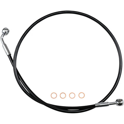Kit de línea de freno delantero XR de acero inoxidable Extreme Response - Línea de freno - XR - EZ Align - Negro