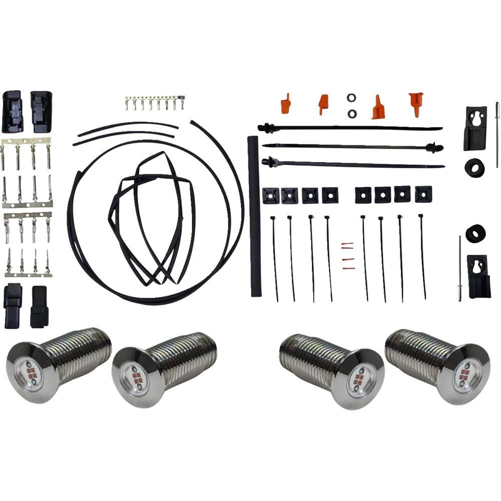 Kit de luces traseras con pernos de bolsa con rayos