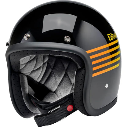 Casco bonanza lightspeed negro brillante/naranja/amarillo