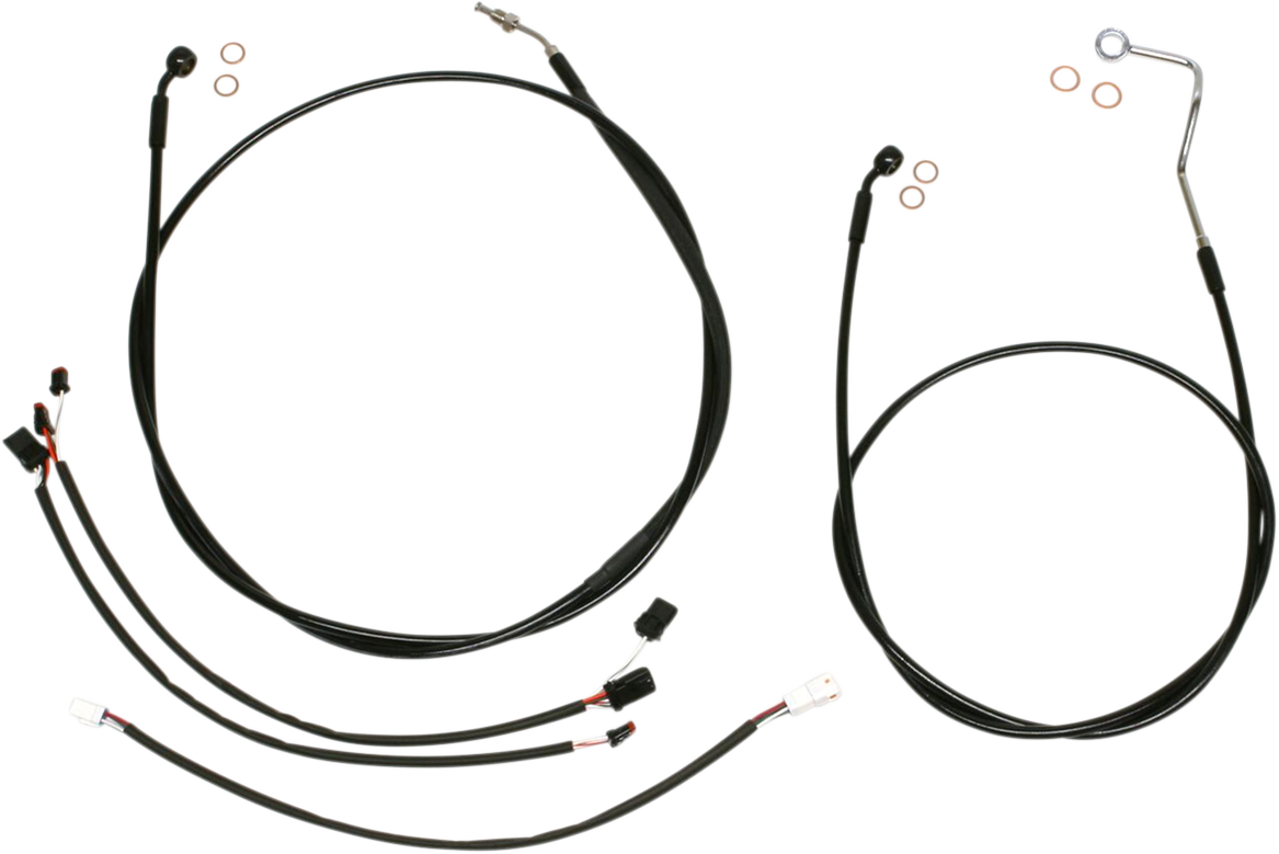 Kit de instalación de manillar XR - Kit de instalación de manillar XR - Colgadores Ape de 12"-14" - FLH '16 - Negro