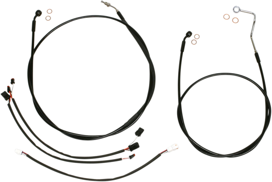 Kit de instalación de manillar XR - Kit de instalación de manillar XR - Colgadores Ape de 12"-14" - FLH '16 - Negro