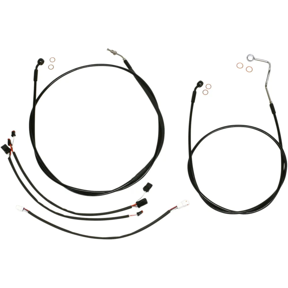 Kit de instalación de manillar XR - Kit de instalación de manillar XR - Colgadores Ape de 12"-14" - FLH '16 - Negro
